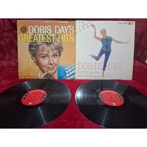 Doris Day – Greatest Hits & Cuttin’ Capers Vinyl LP Lot Columbia Six-Eye Mono